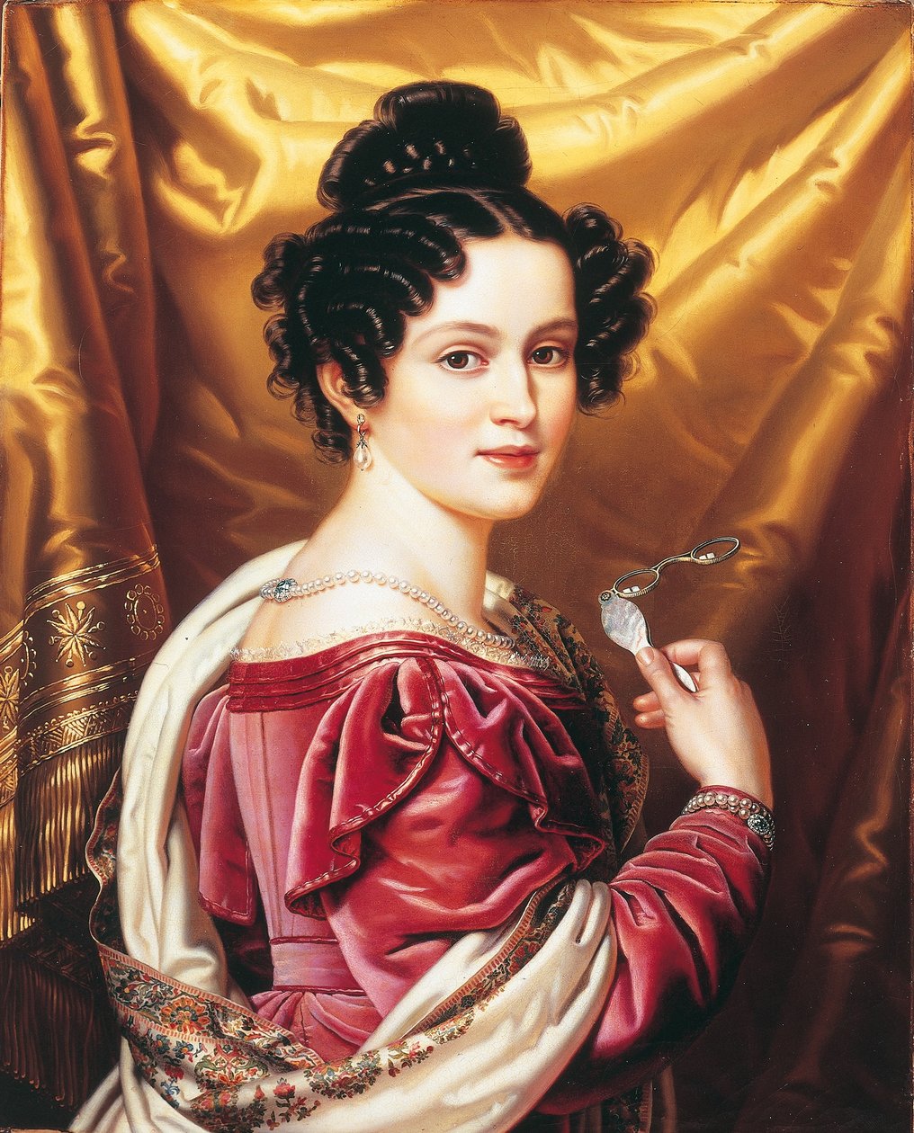 Carl von Sales - Retrato de Henriette de Austria (1828) door Carl von Sales