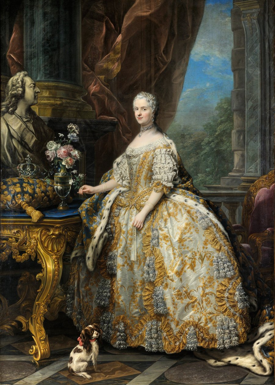 Marie Leszczinska, koningin van Frankrijk (1703-1768) door Carle van Loo