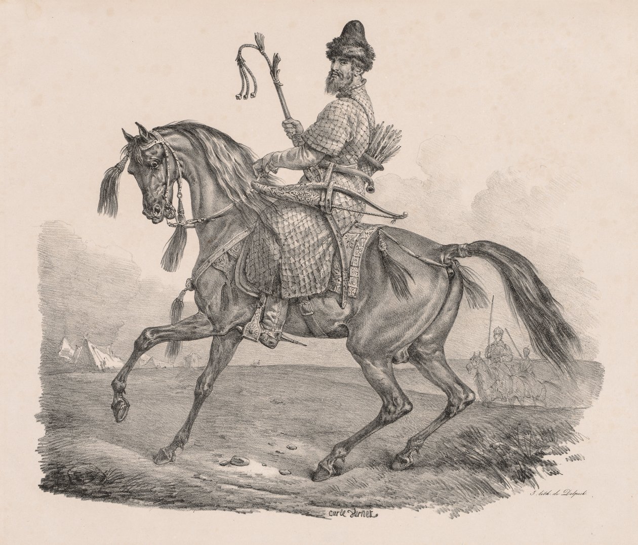 Kozakkenruiter door Carle Vernet