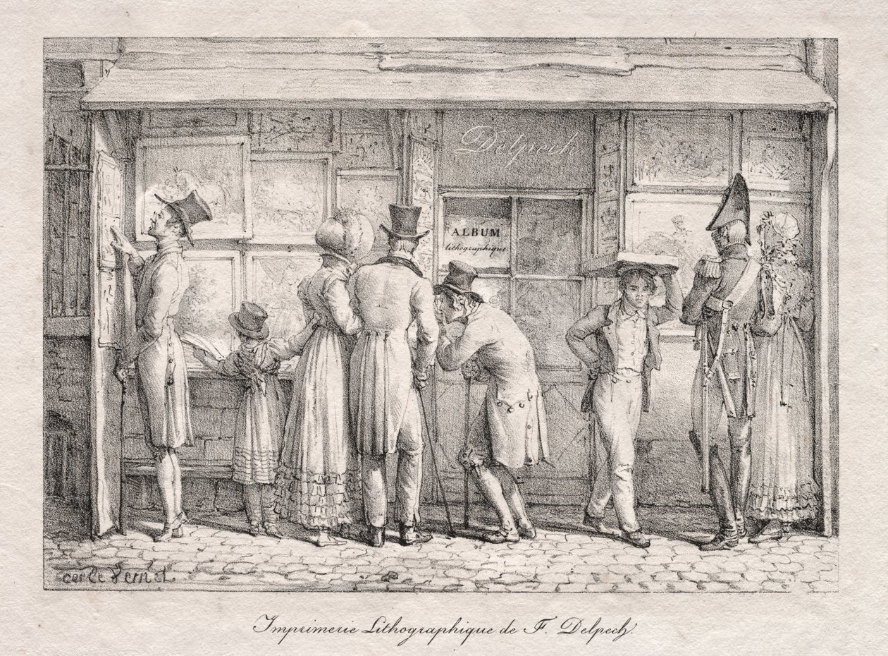 Delpech Lithografische Drukkerij door Carle Vernet