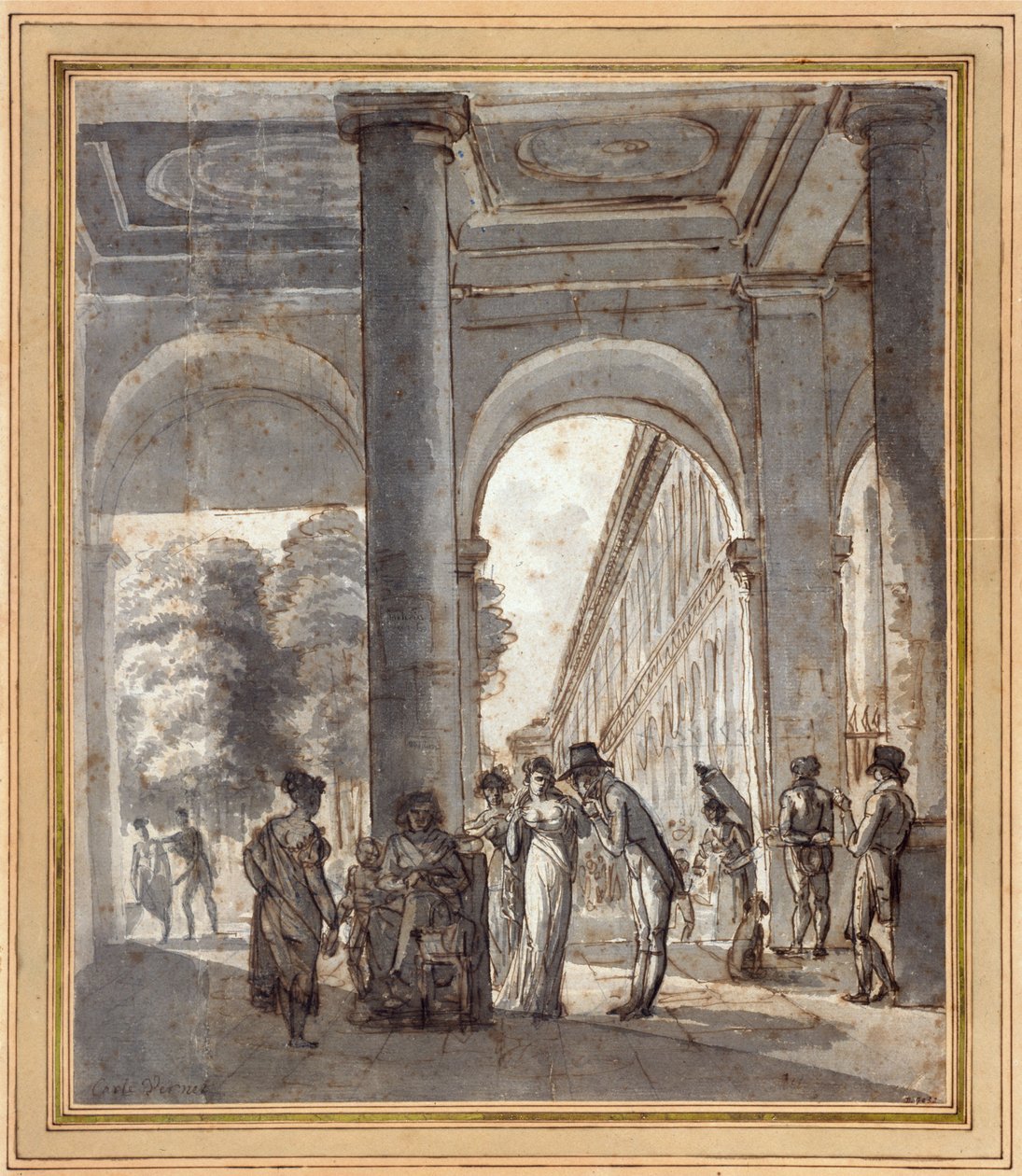 Het Koninklijk Paleis in 1810 door Carle Vernet