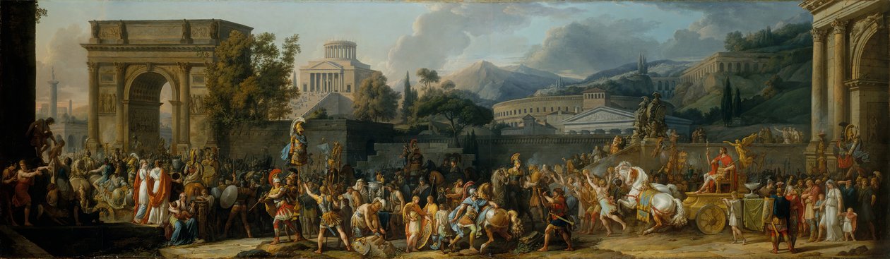 De triomf van Aemilius Paulus door Carle Vernet