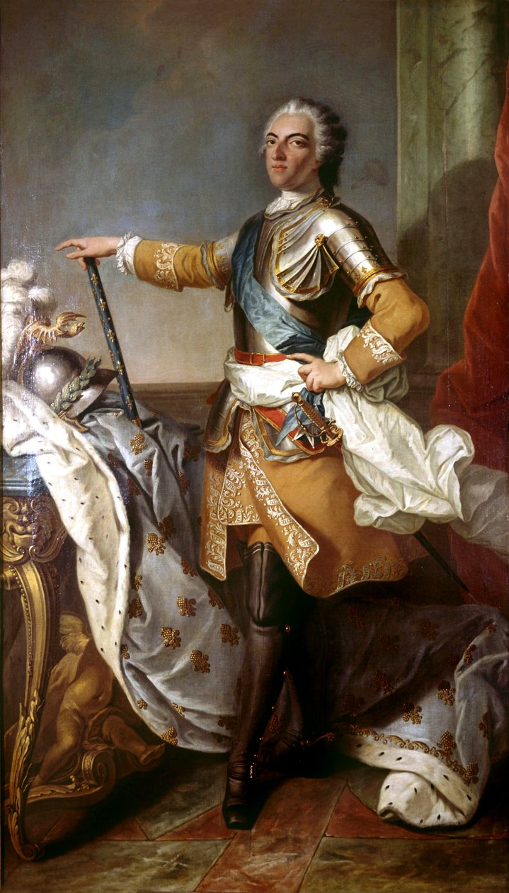 Louis XV (1710-1774) Franse koning in 1774-1792 door Carle van Loo