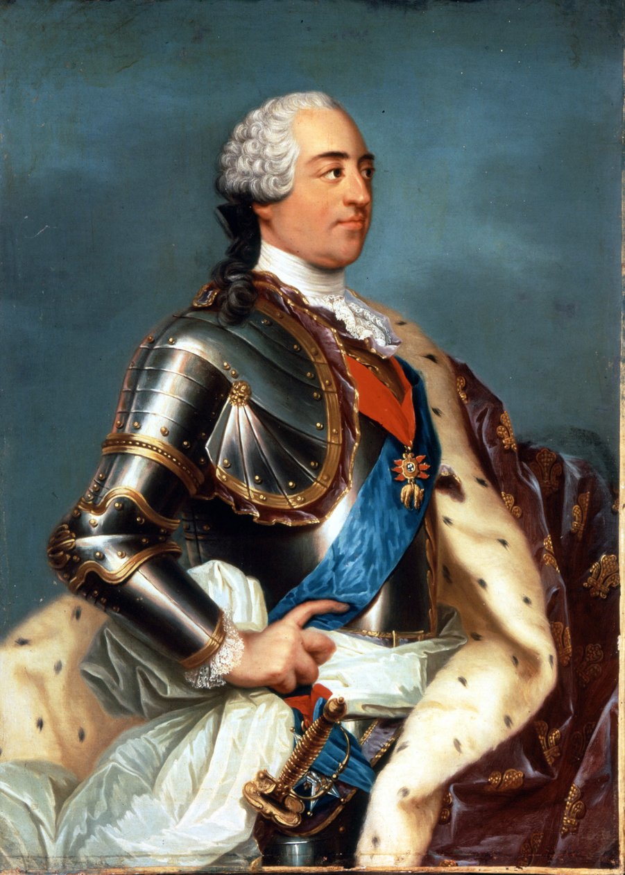 Portret van Lodewijk XV (1710 - 1774) door Carle van Loo