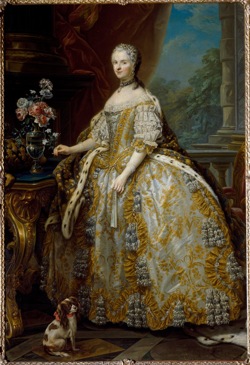 Portret van Mary Lescszinska, koningin van Frankrijk door Carle van Loo