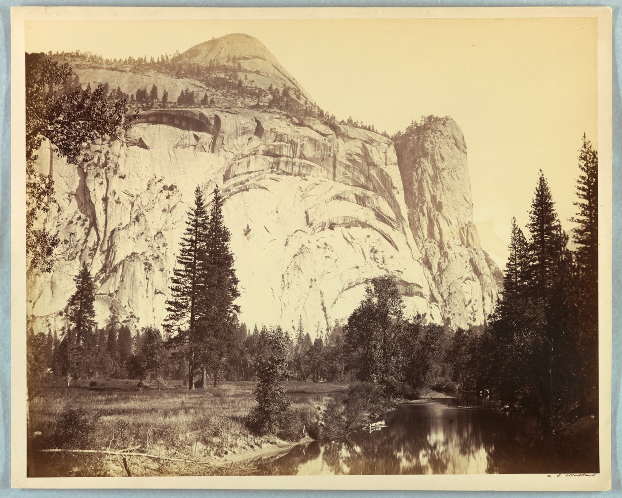 Royal Arches, Washington Column, North Dome door Carleton E. Watkins