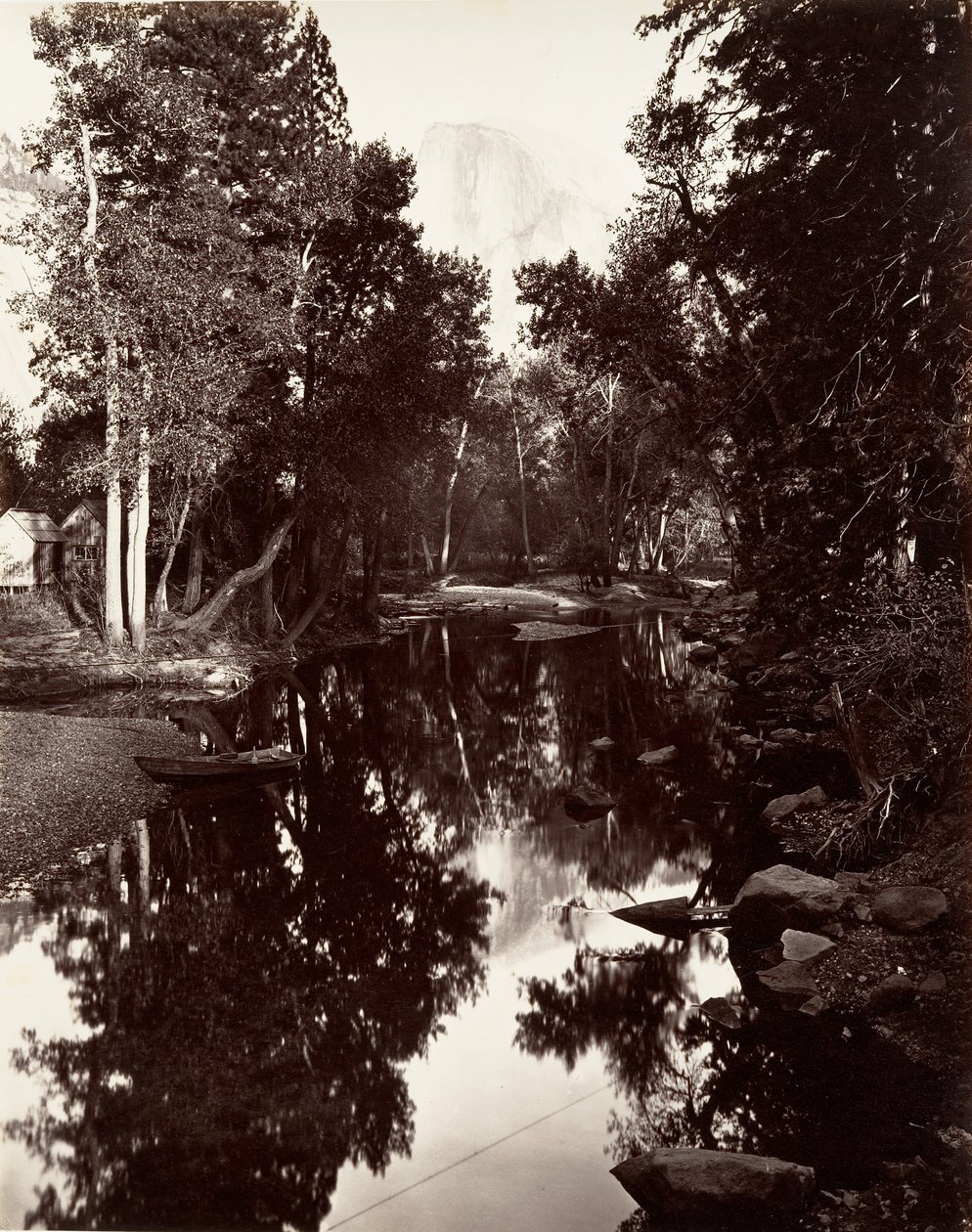 Zuidkoepel, 6.000 voet, Yosemite door Carleton E. Watkins.