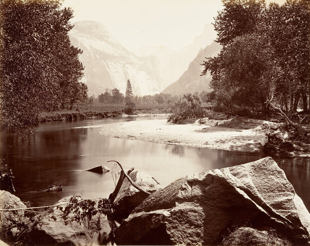 De Domes, Yosemite, ca. 1872, gedrukt ca. 1876 door Carleton E. Watkins.