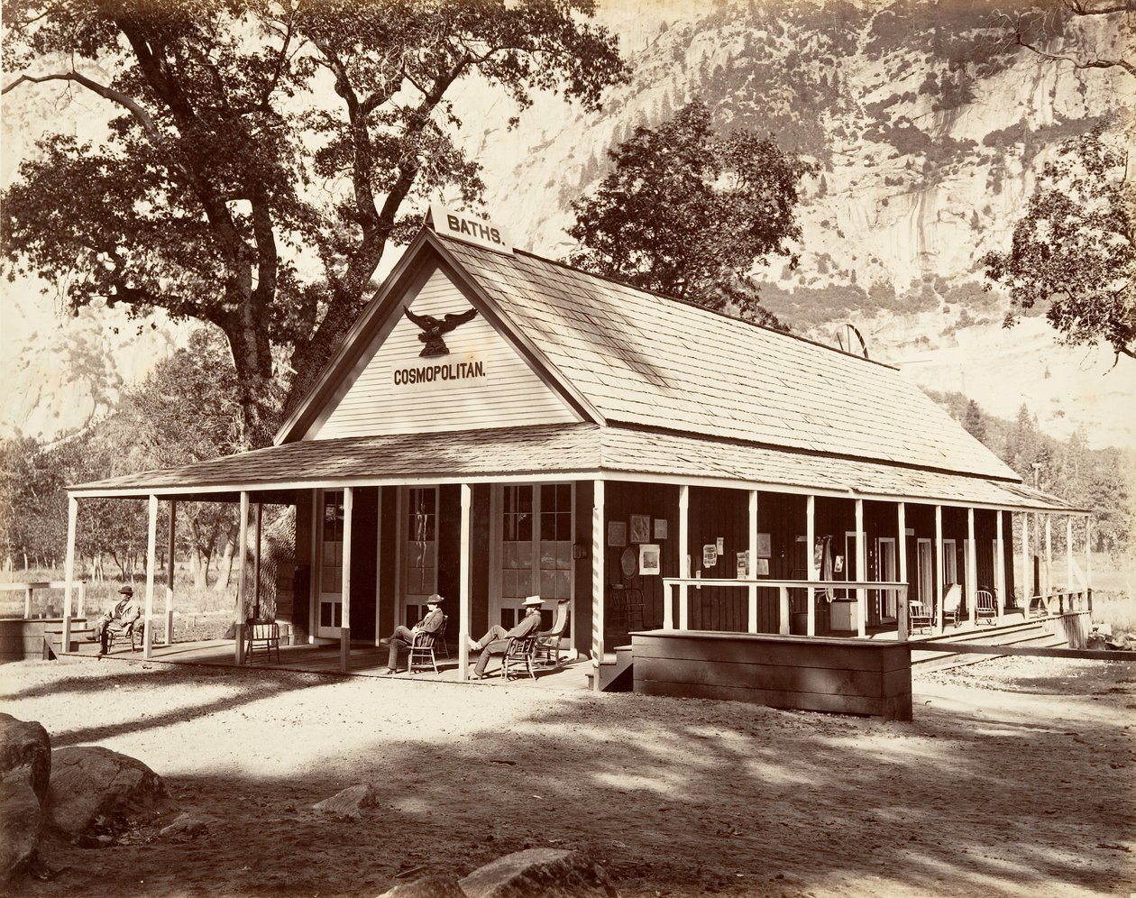 Cosmopolitan Saloon, ca. 1872, gedrukt ca. 1876 door Carleton Emmons Watkins