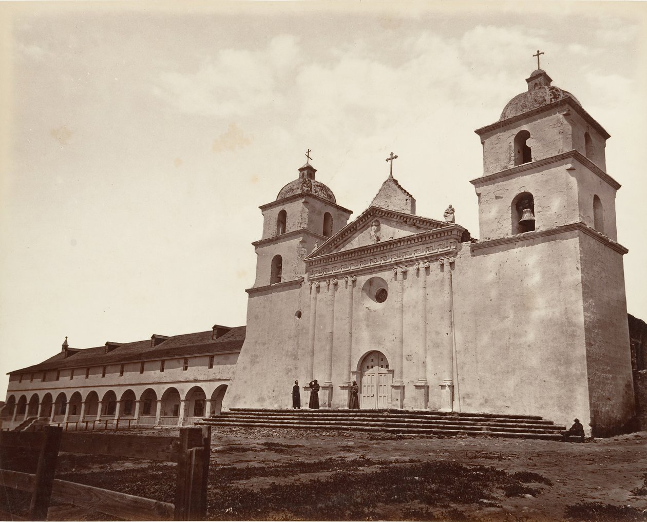 Oude Missiekerk, Santa Barbara door Carleton Emmons Watkins
