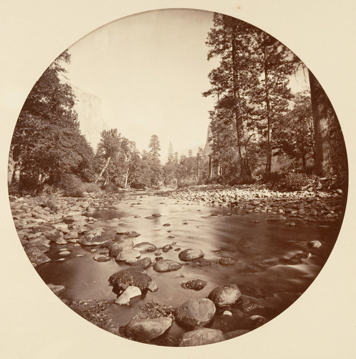 [Yosemite National Park, Californië], ca. 1878 door Carleton Emmons Watkins
