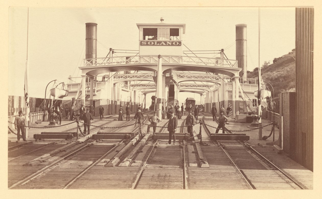 C.P.-veerboot Solano door Carleton Watkins