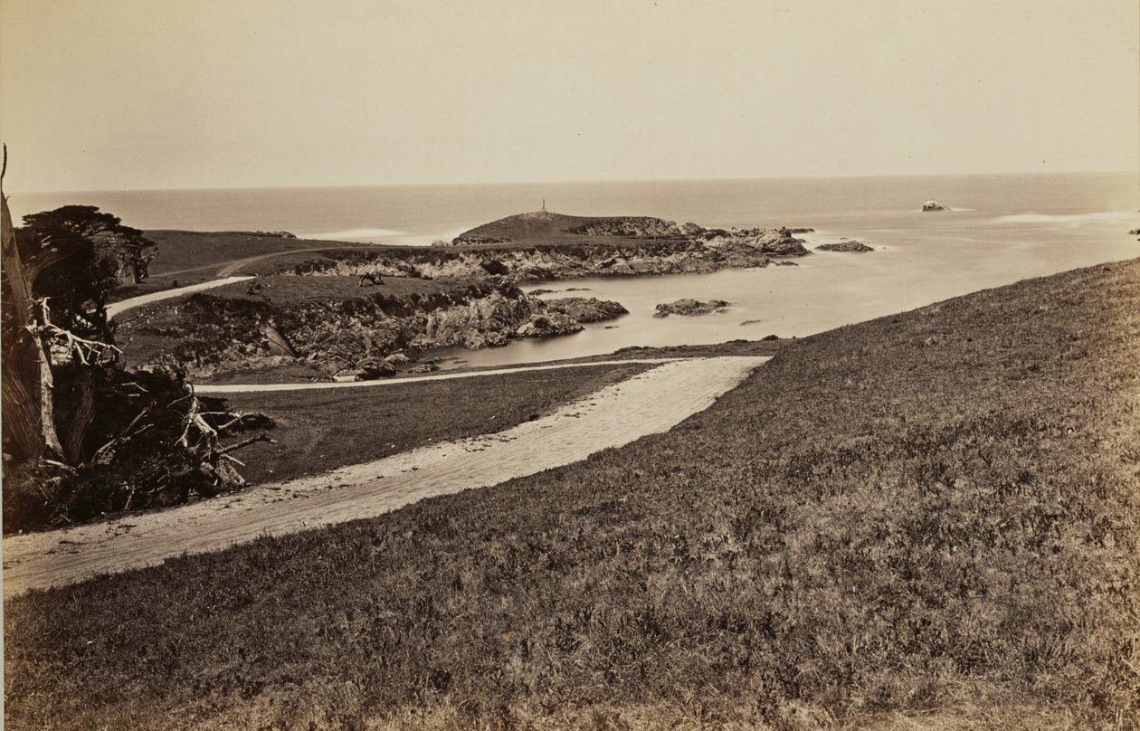 [Uitzicht op de kust bij Monterey] door Carleton Watkins