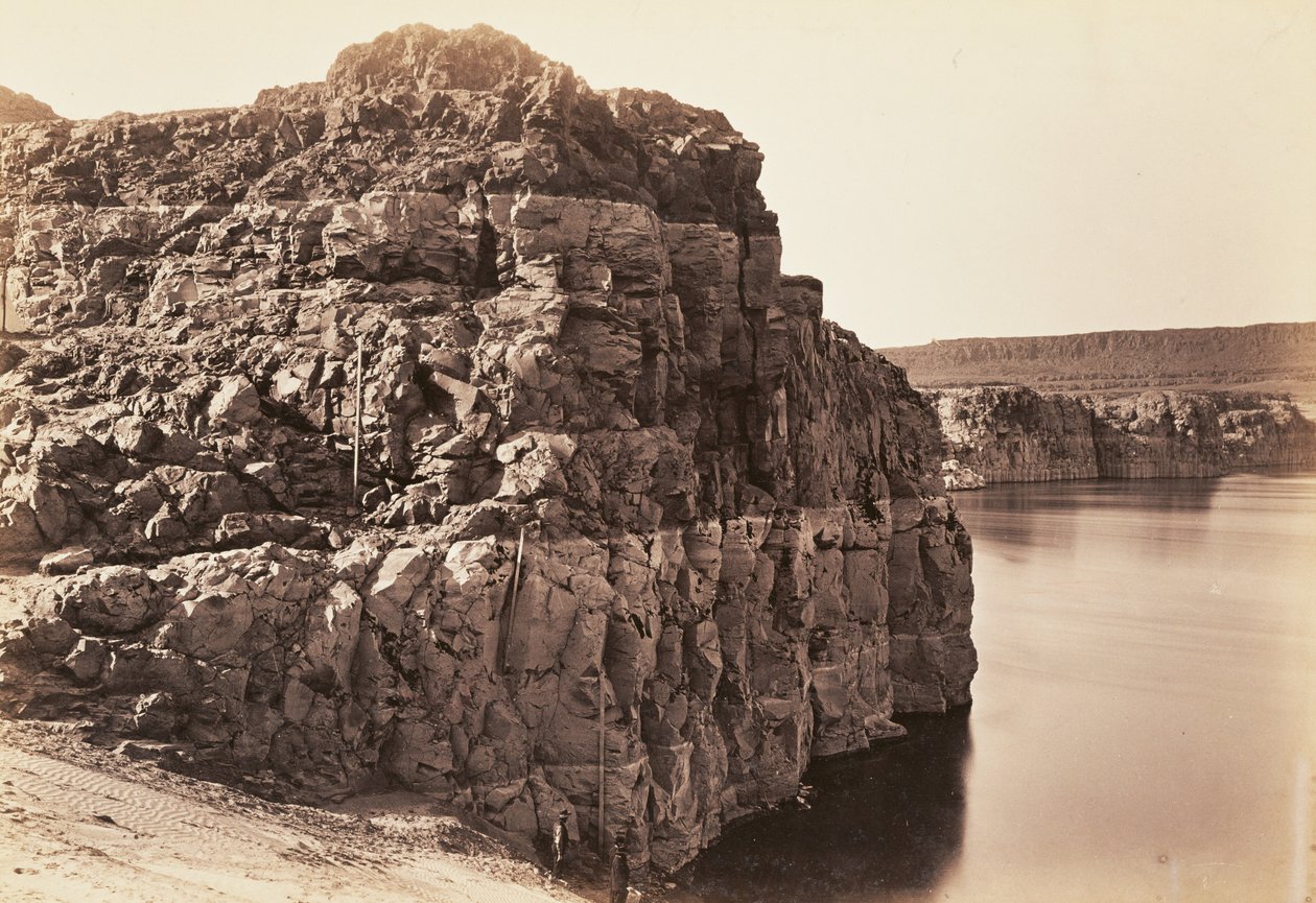Landschap, Columbia River, Oregon door Carleton Watkins