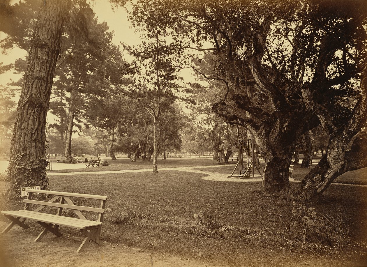 [Monterey, Californië. Hotel Del Monte, Lawn View]. door Carleton Watkins