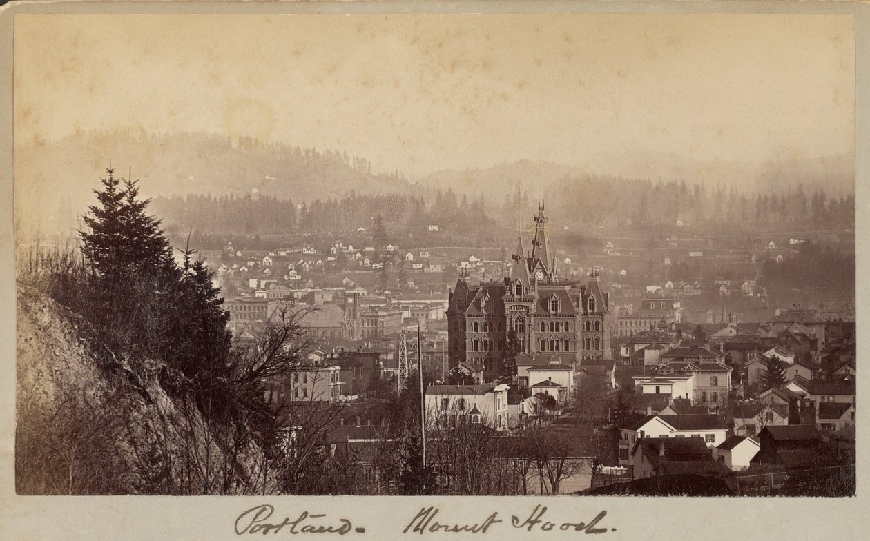 Portland - Mount Hood door Carleton Watkins