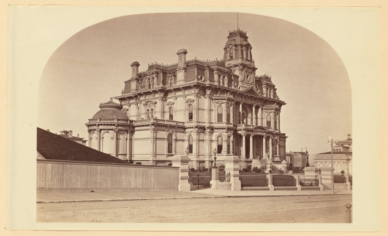 Woonhuis van Chas. Crocker door Carleton Watkins