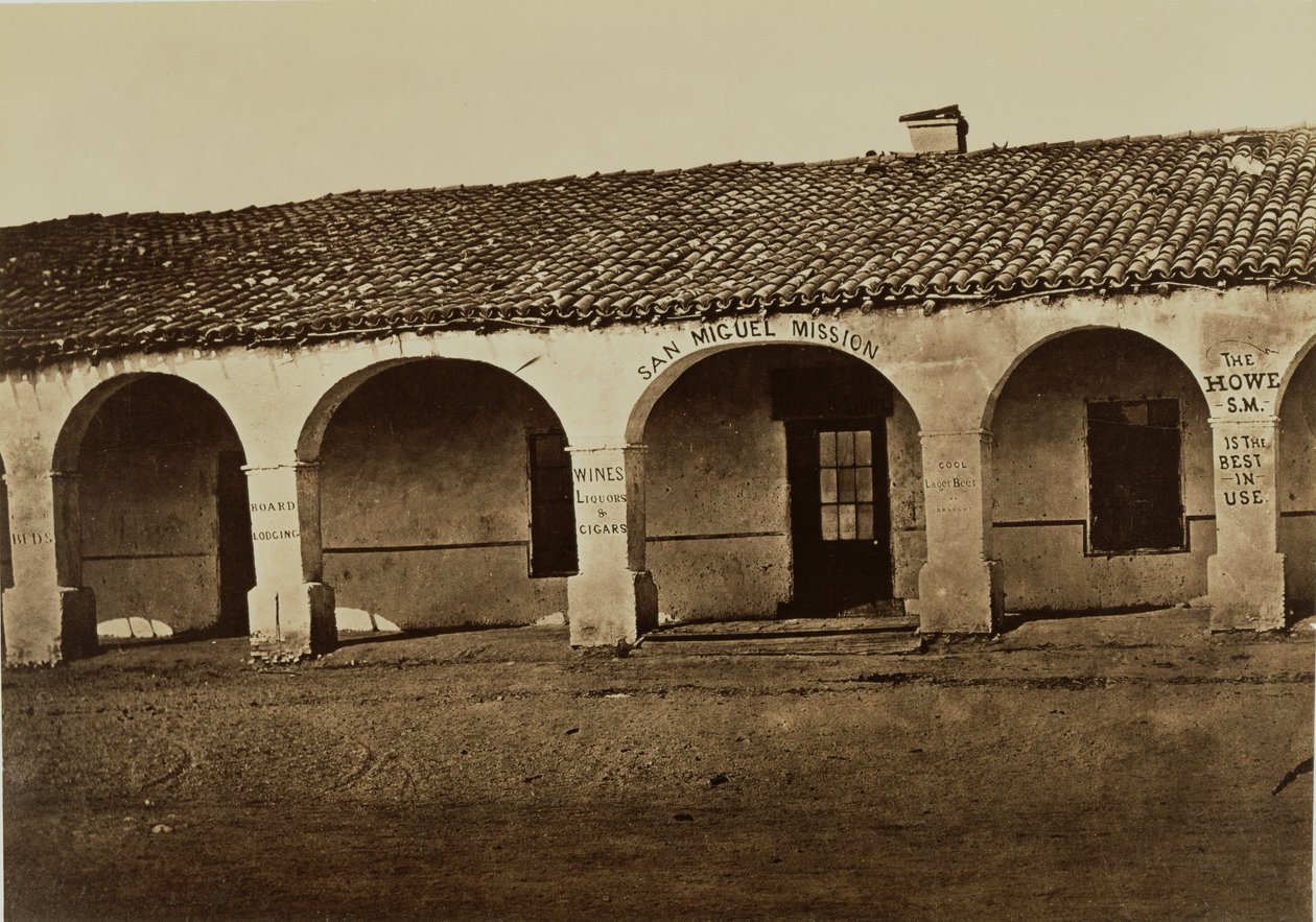 Missie van San Miguel door Carleton Watkins