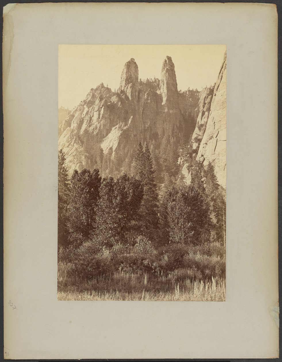 [Sentinel-rotsen, Yosemite] door Carleton Watkins