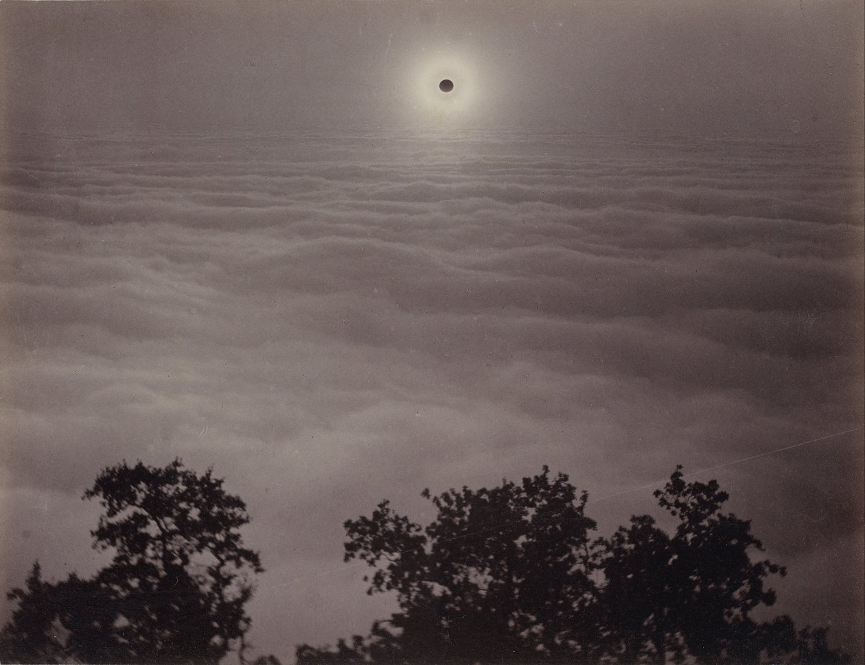 Zonsverduistering vanaf de berg Santa Lucia door Carleton Watkins