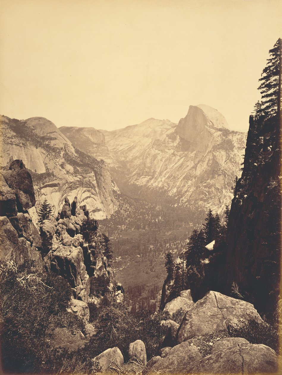 De koepels vanaf Moran Point door Carleton Watkins