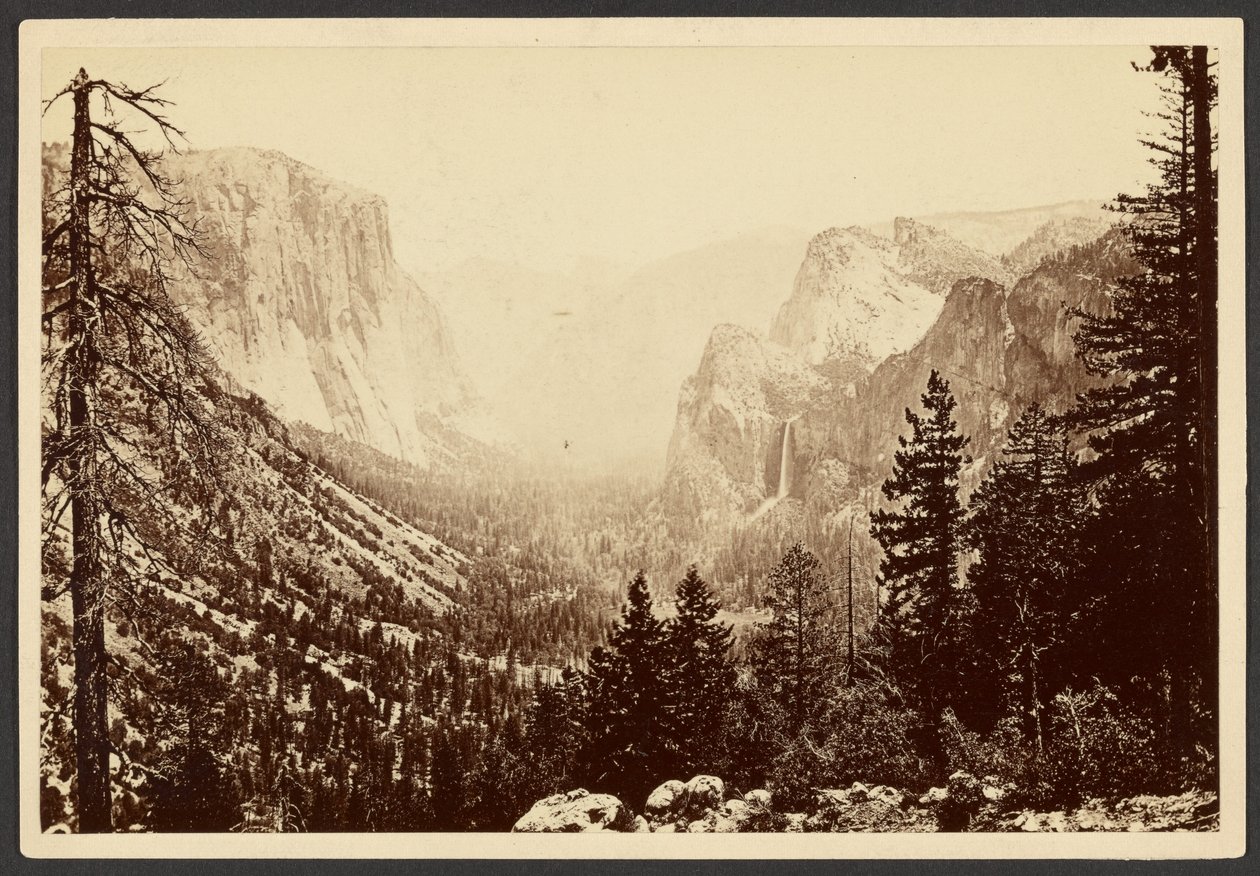 Yosemite vanaf Inspiration Point door Carleton Watkins
