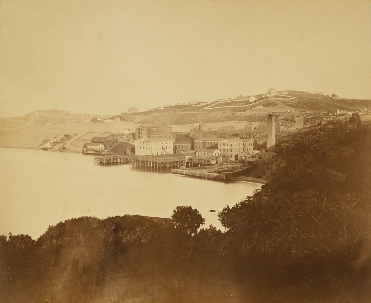 [Wollenfabriek, San Francisco] door Carleton Watkins