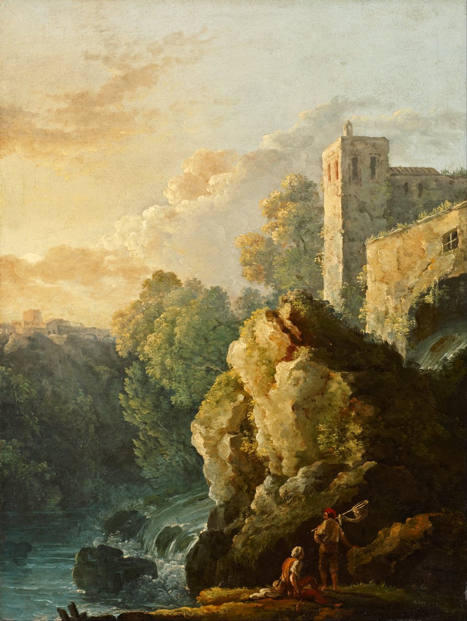 Kasteel en Waterval door Carlo Bonavia