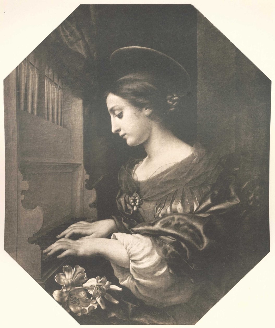 De Heilige Cecilia door after Carlo Dolci