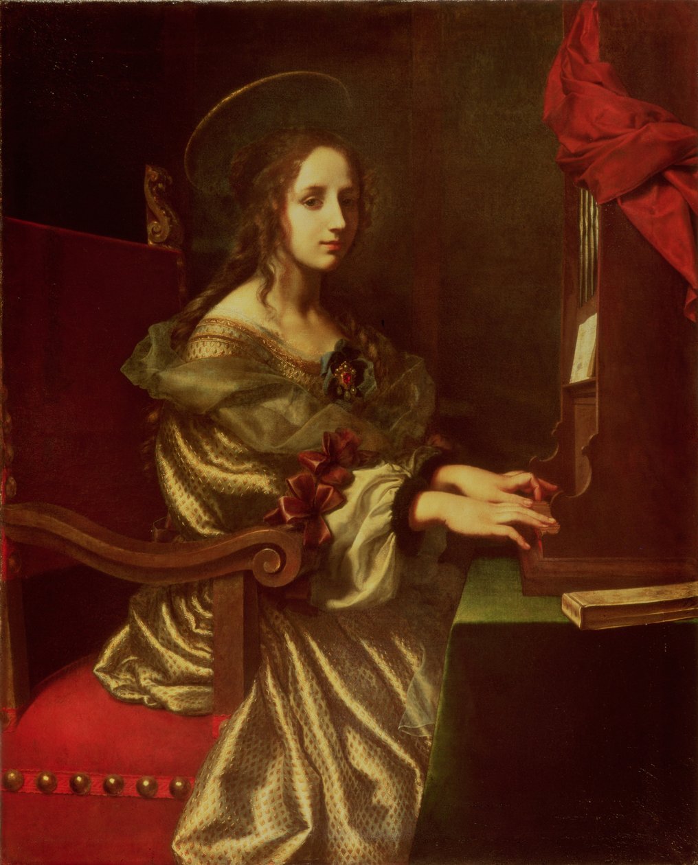 St. Cecilia (patroonheilige van muzikanten) door Carlo Dolci