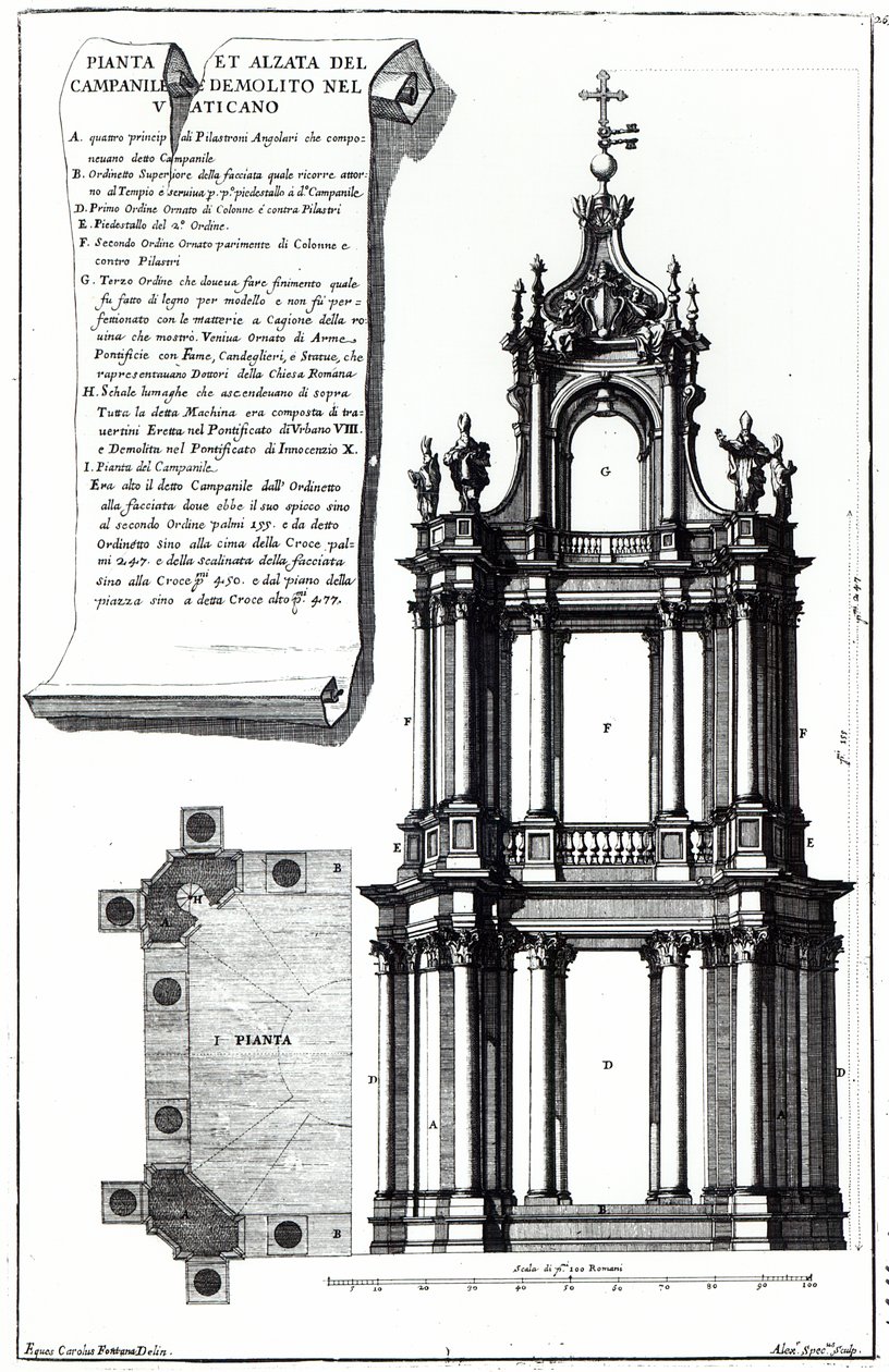 Een campanile ontworpen voor St. Peter
