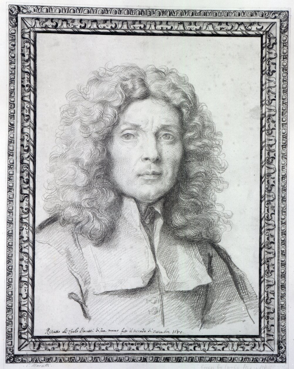 Zelfportret, 1684 door Carlo Maratta or Maratti