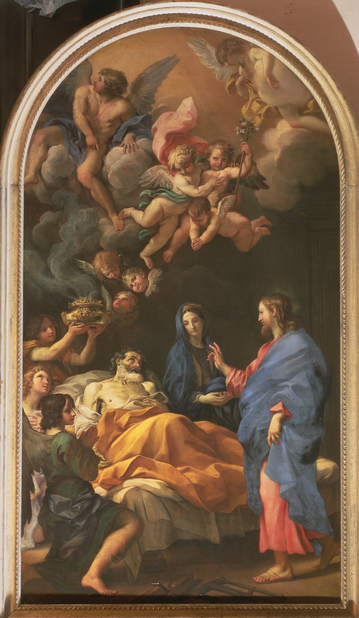 De Dood van St. Joseph, 1676 door Carlo Maratta or Maratti