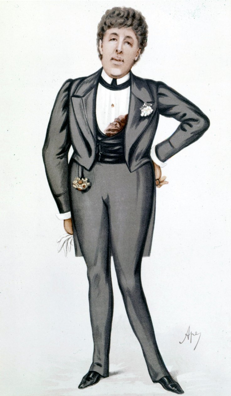 Cartoon van Oscar Wilde door Carlo Pellegrini - in 