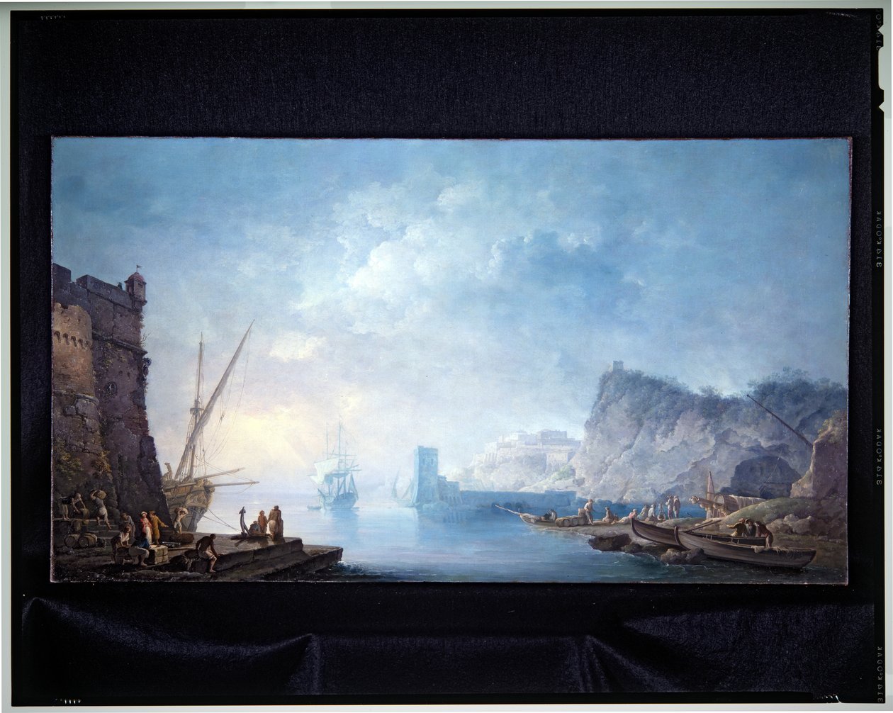 Kustlandschap door Carlo Bonaria or Bonavia