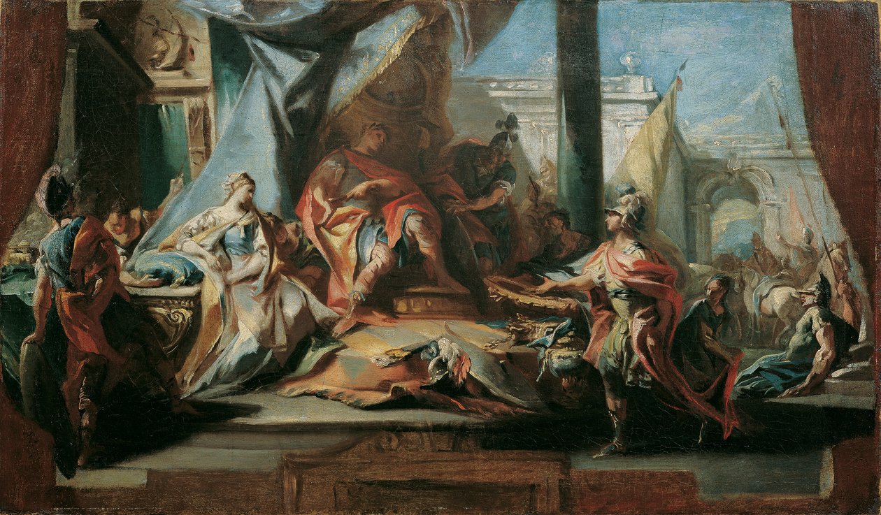 De grootmoedigheid van Scipio door Carlo Carlone