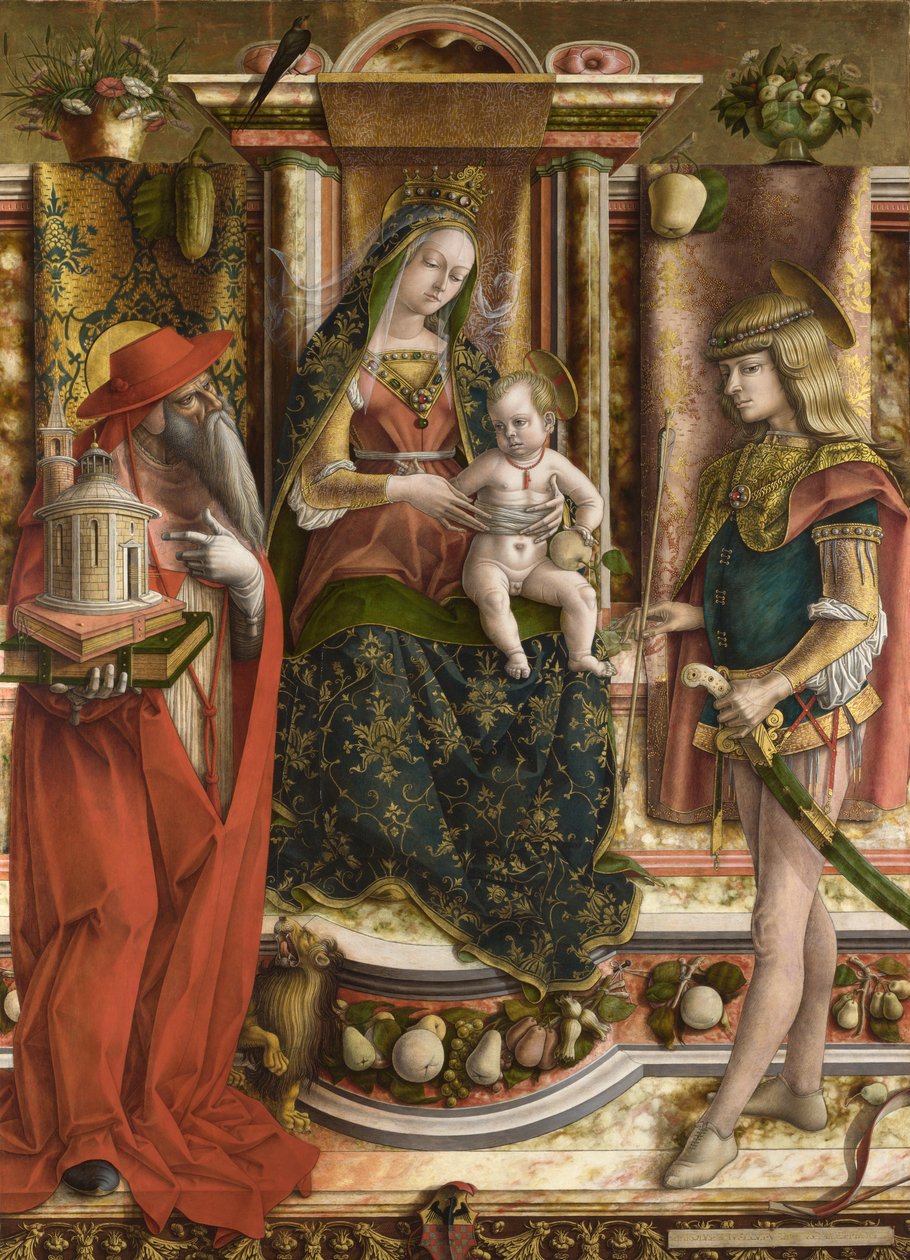 La Madonna della Rondine, na 1490 door Carlo Crivelli