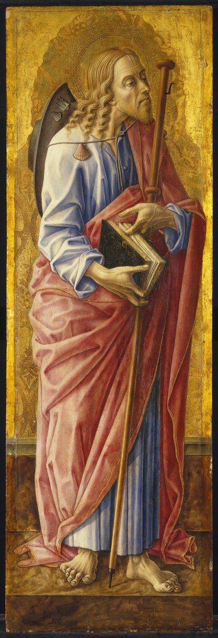Sint Jacobus Major, deel van een altaarstuk door Carlo Crivelli