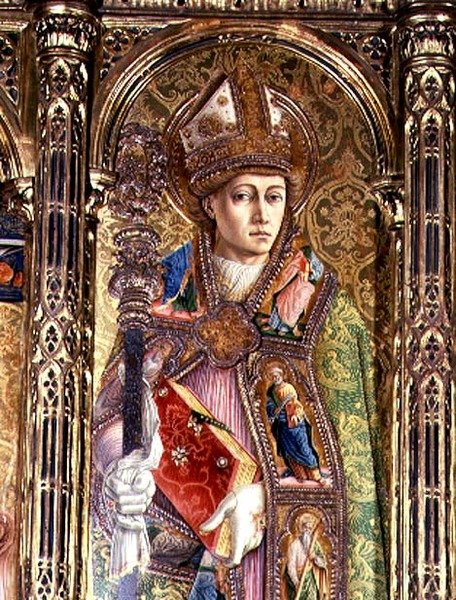 Sint Emidius, detail van het Sant