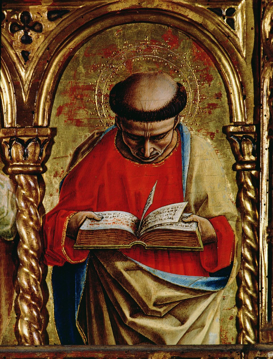 St. Mattheüs (detail) door Carlo Crivelli