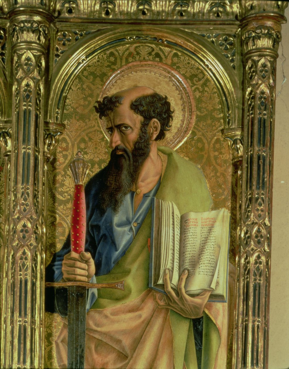 St. Paulus (detail) door Carlo Crivelli