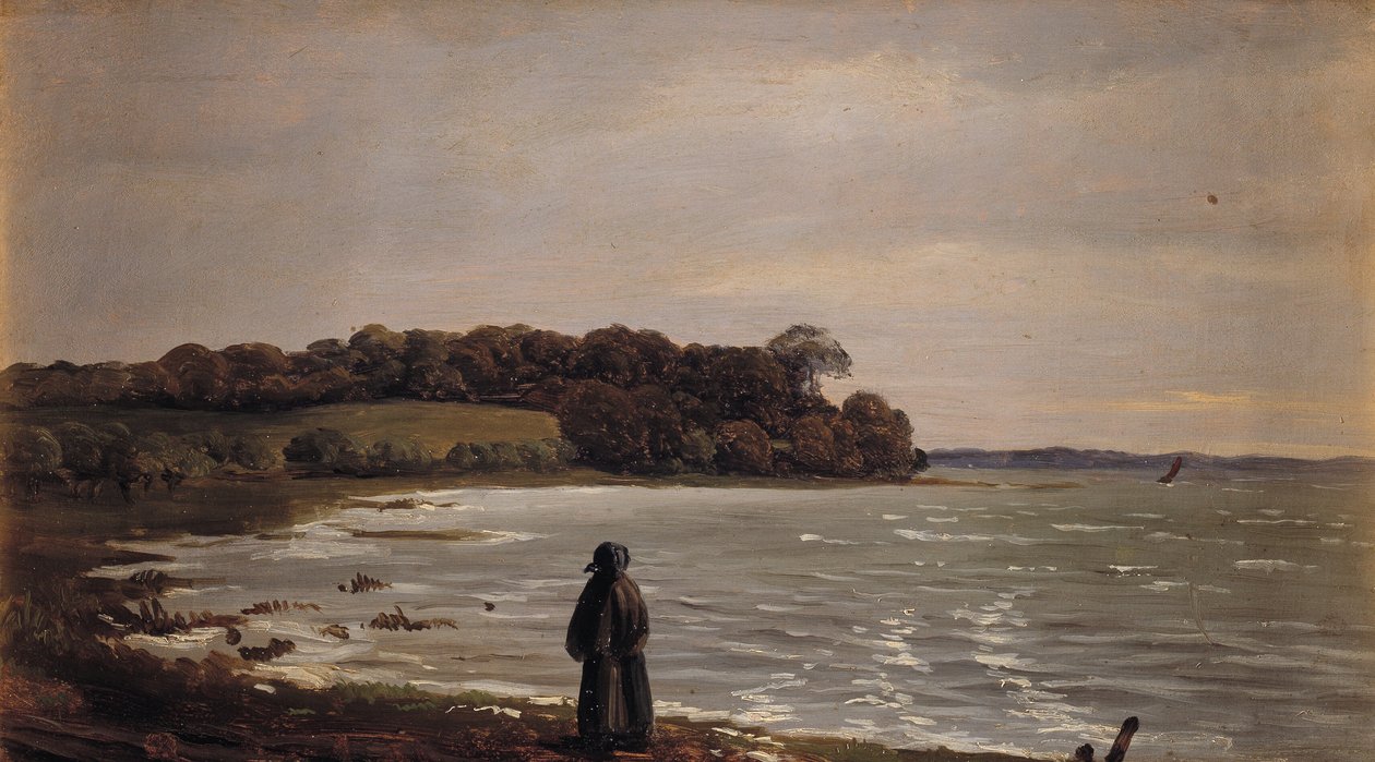 Bij Præstø Fjord in de wind door Carlo Dalgas