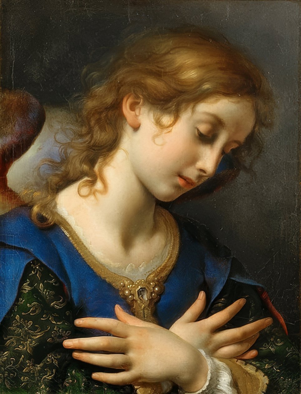De engel van de aankondiging door Carlo Dolci