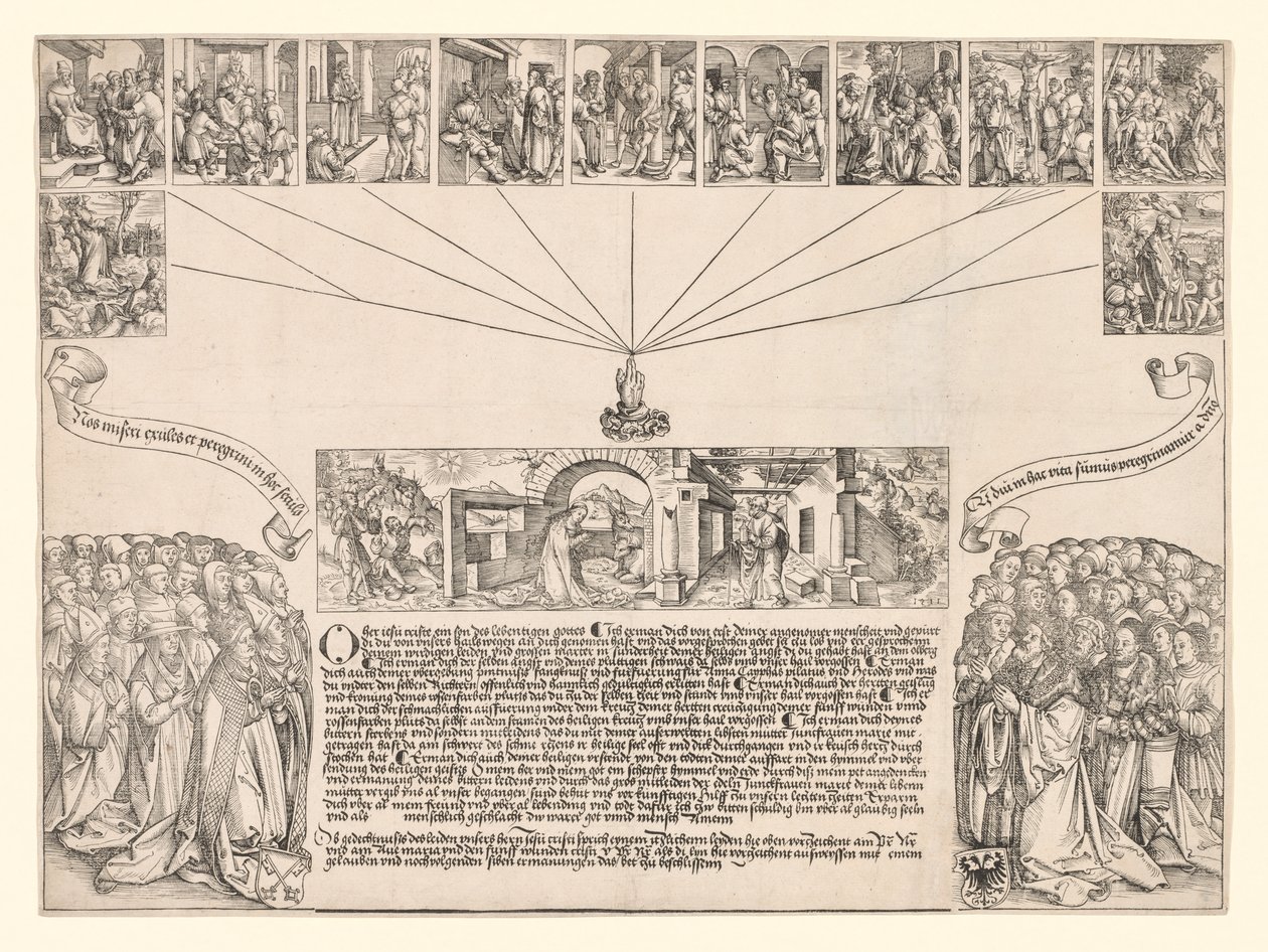 Geboorte en passie van Christus door Carlo Dolci