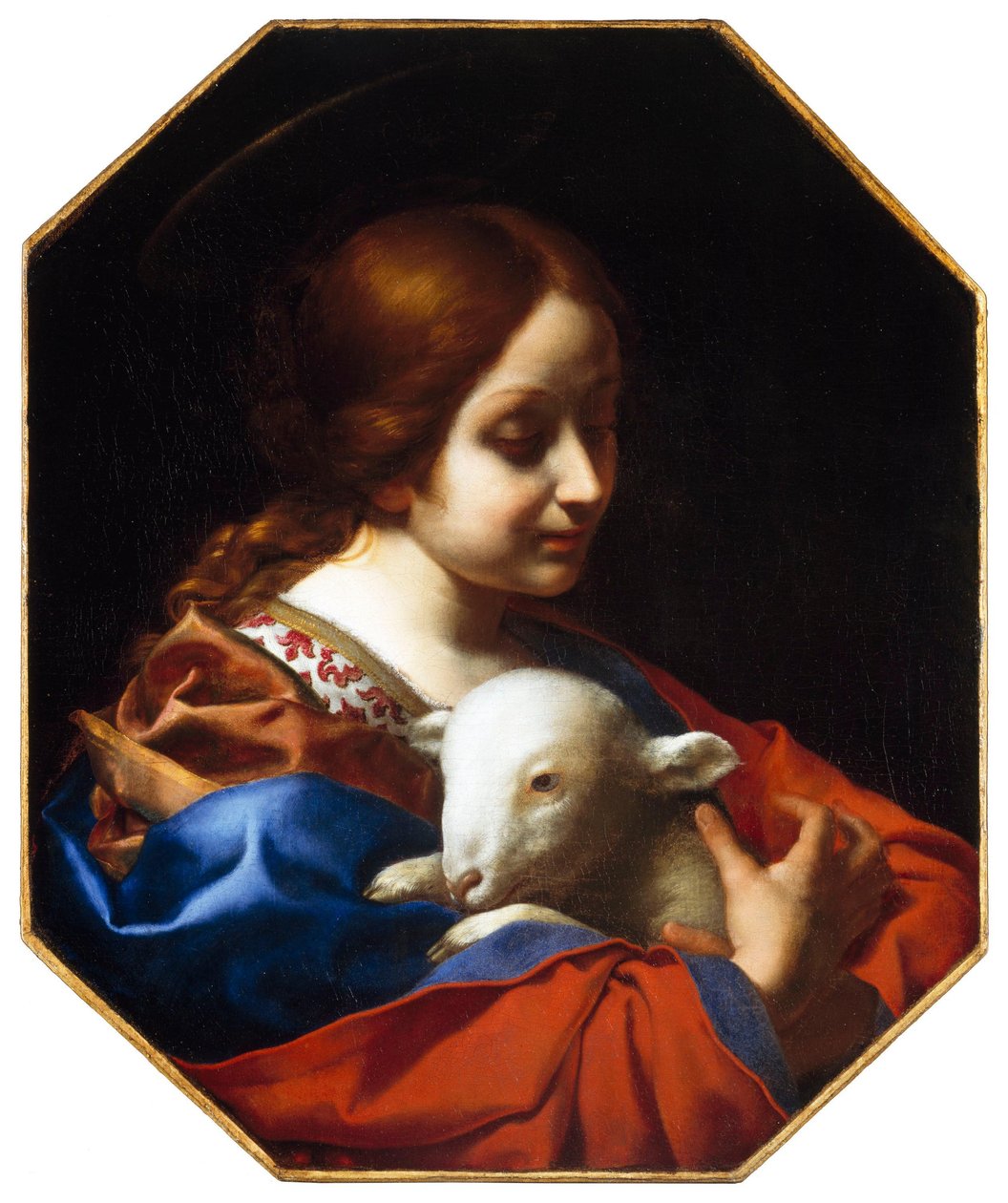 De heilige Agnes door Carlo Dolci