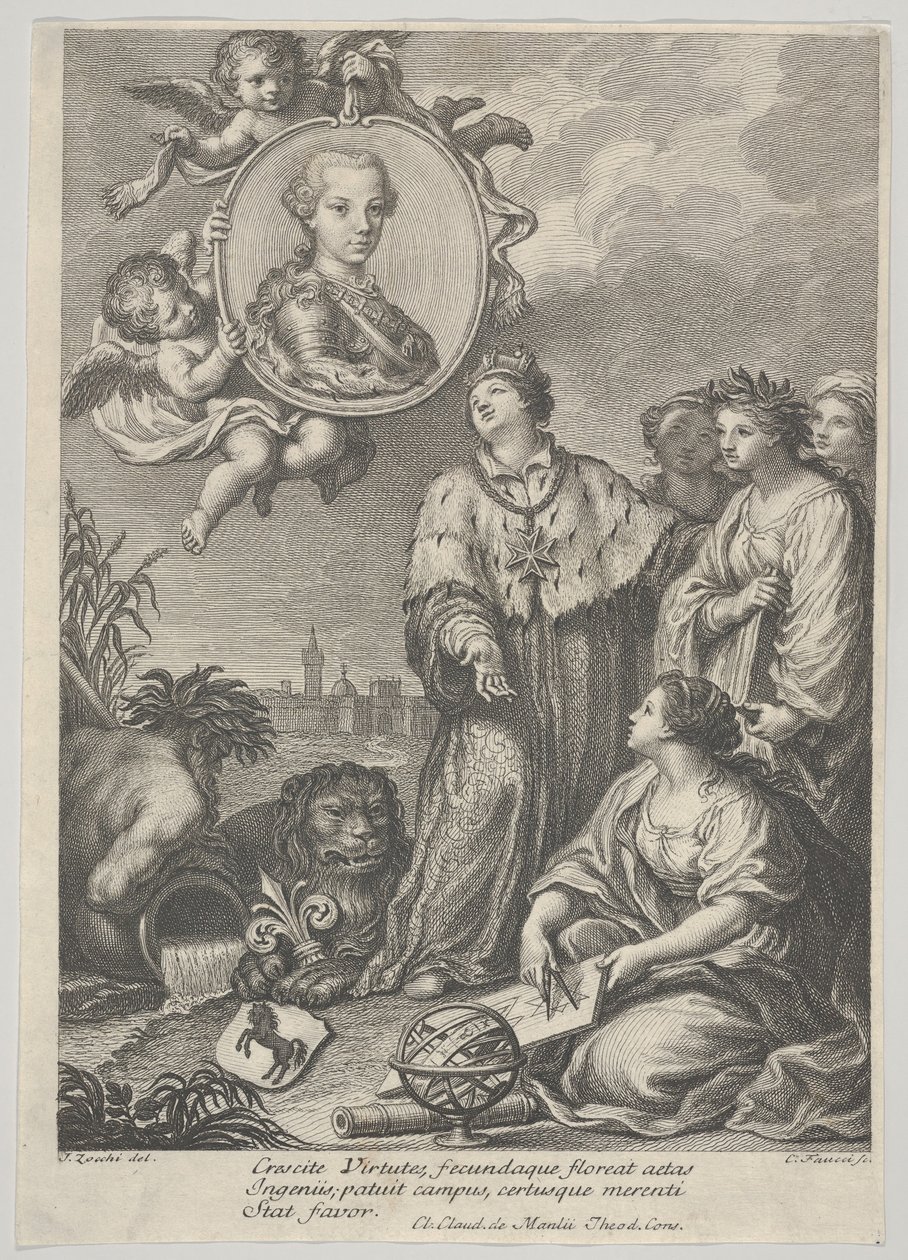 Portret van de Toekomstige Heilige Roomse Keizer Leopold II als de Aartshertog van Oostenrijk, ca. 1760-67 door Carlo Faucci