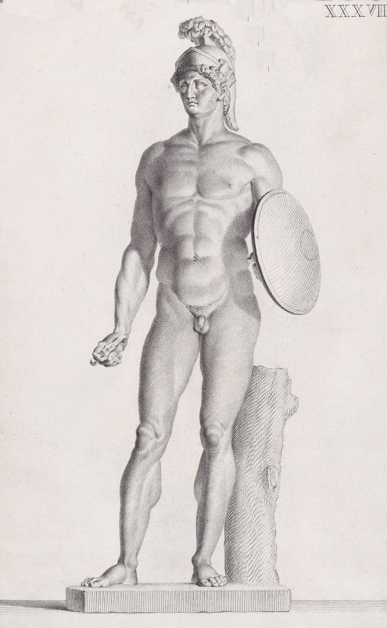 Standbeeld van Mars door Carlo Gregori