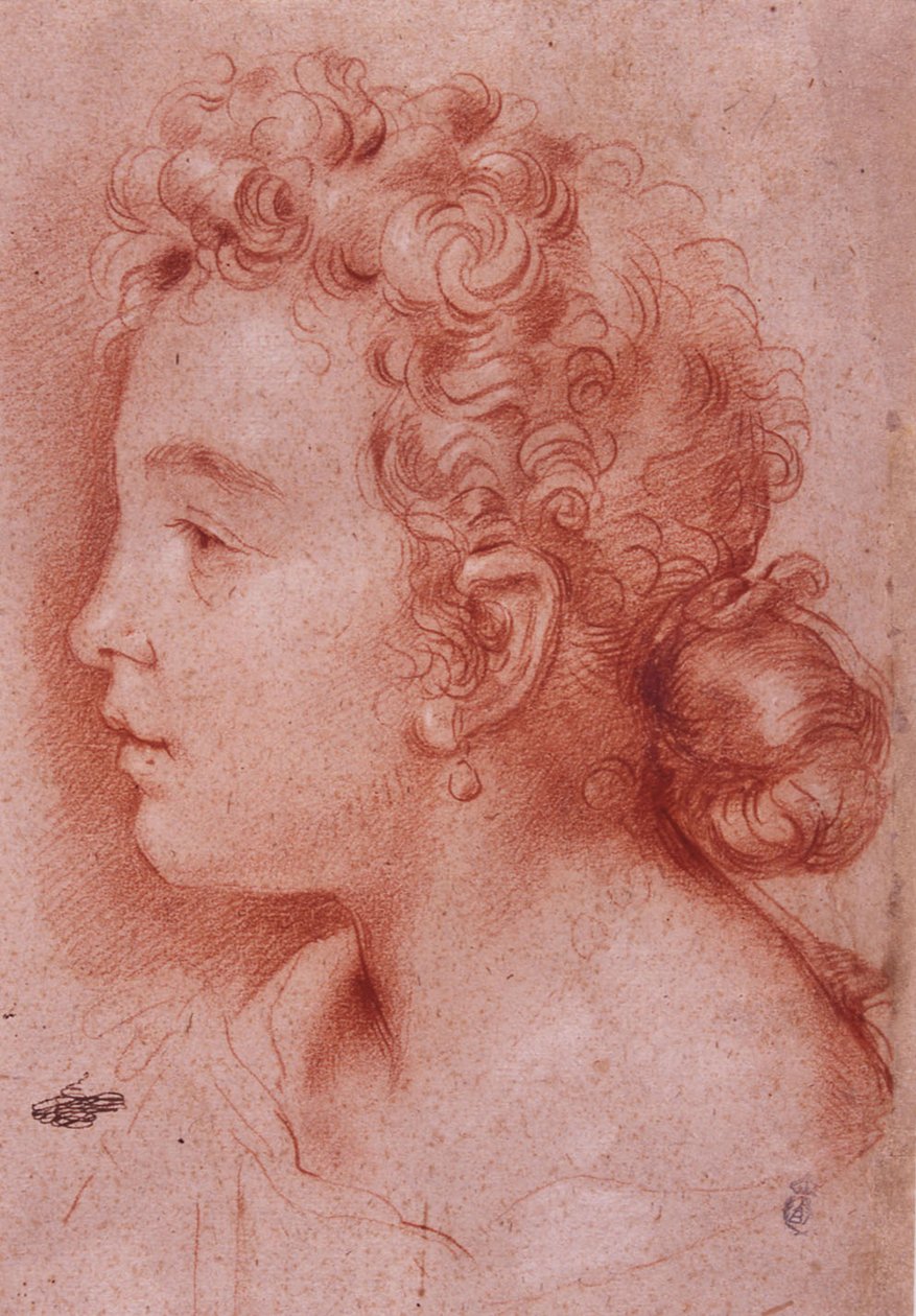 Portret van Faustina Maratti door Carlo Maratta