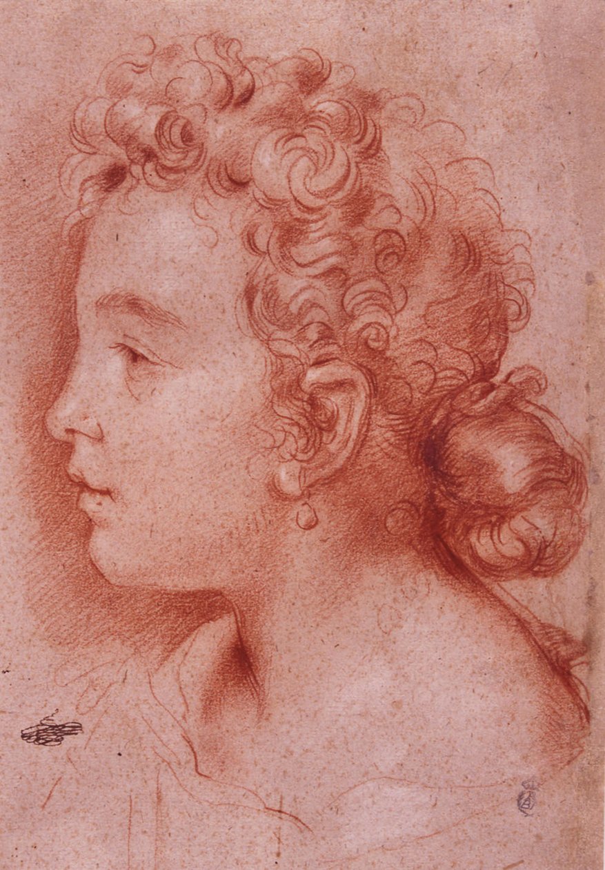 Portret van Faustina Maratti door Carlo Maratta