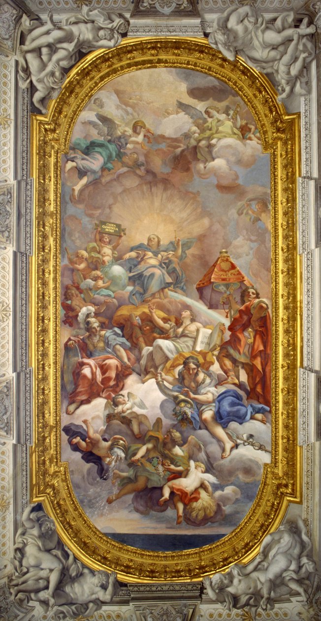 Triomf van clementie door Carlo Maratta